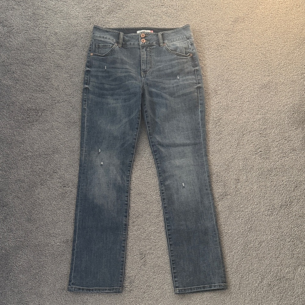 Cabi Women's Straight Leg Jeans - Faded Blue Worn One Time